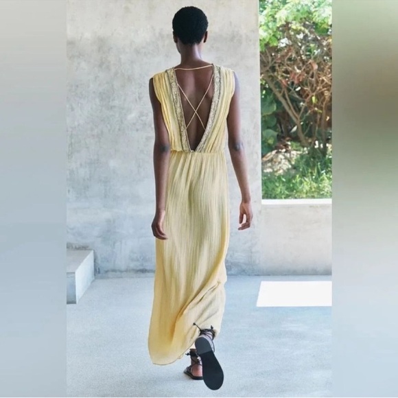 ZARA EMBROIDERED BEADED DRESS ZW COLLECTION NWT - Picture 2 of 14